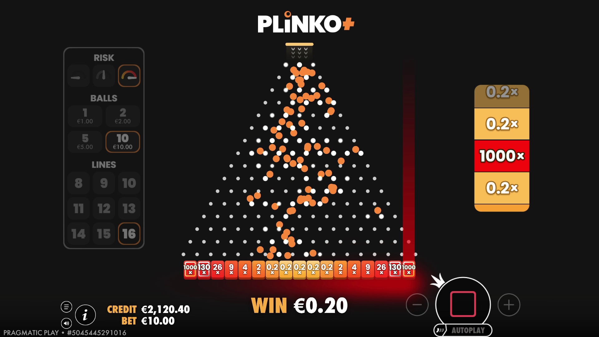 Plinko+ - screenshot with slot description 2
